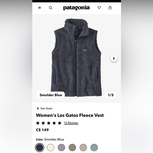 Brand New Patagonia Los Gatos Fleece Vest - Picture 5 of 5